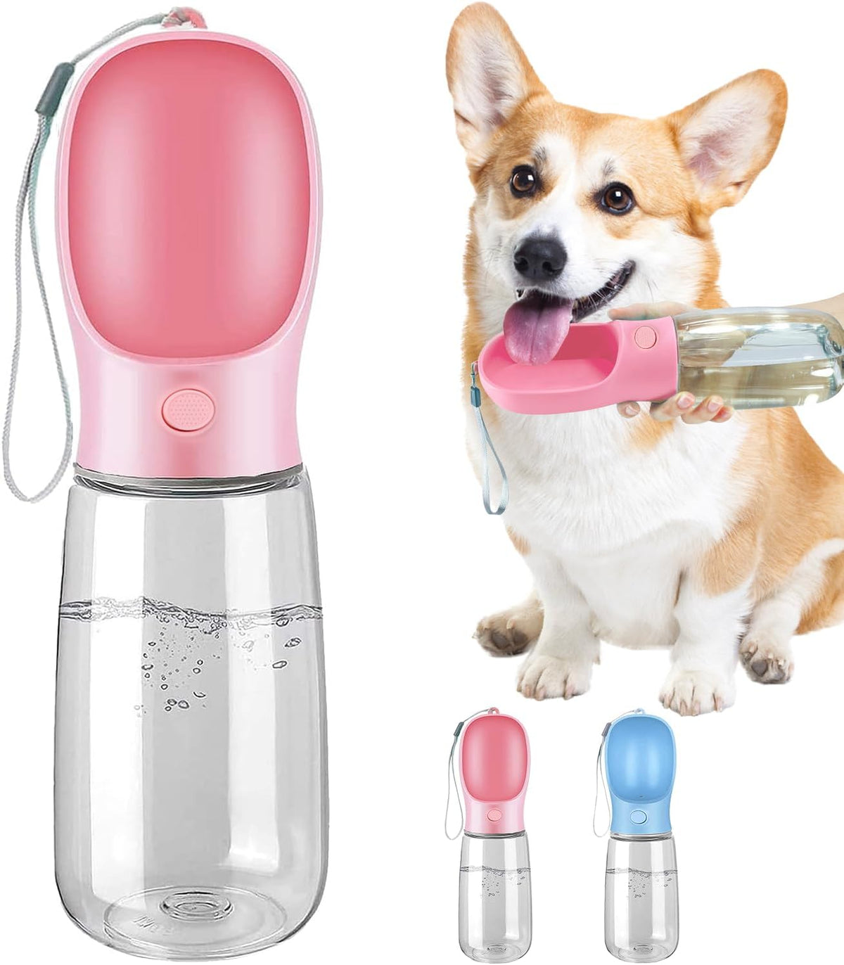 botella de agua para perros