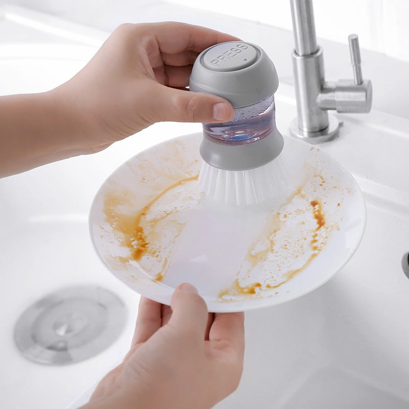 dispensador para lavar platos con cepillo