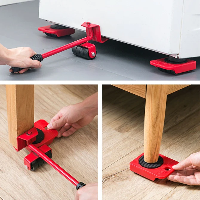 Soporte con ruedas para mover mubles